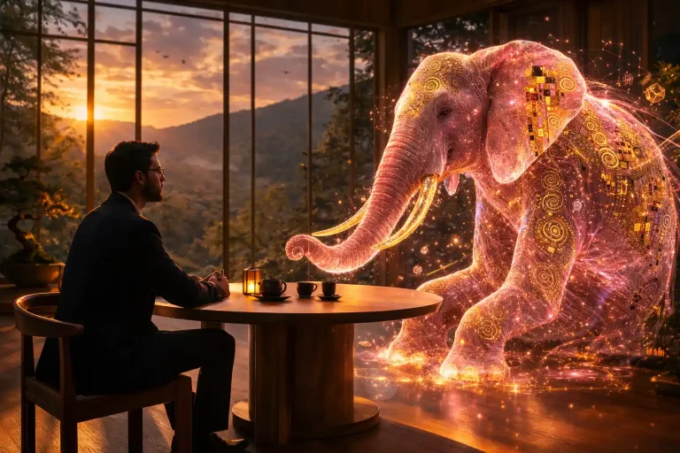 image IA représentant les hallucinations de l'IA