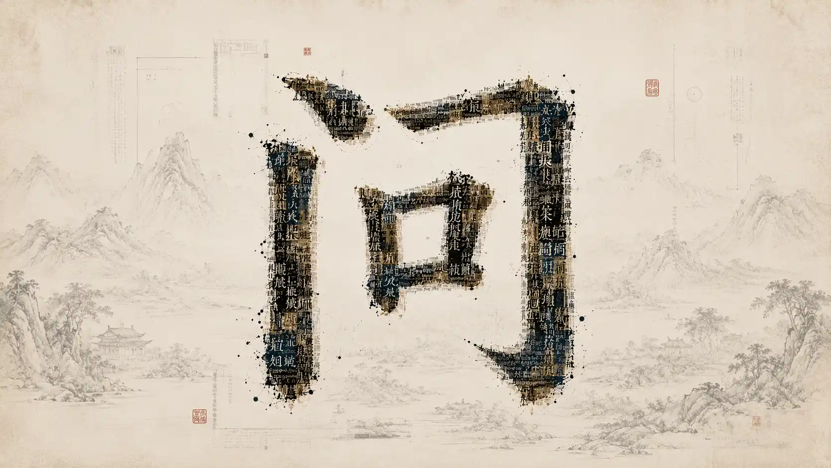 caractère wèn chinois : se poser une question