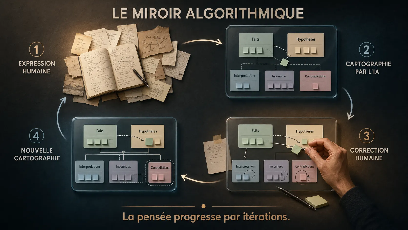 illustration IA du miroir algorithmique