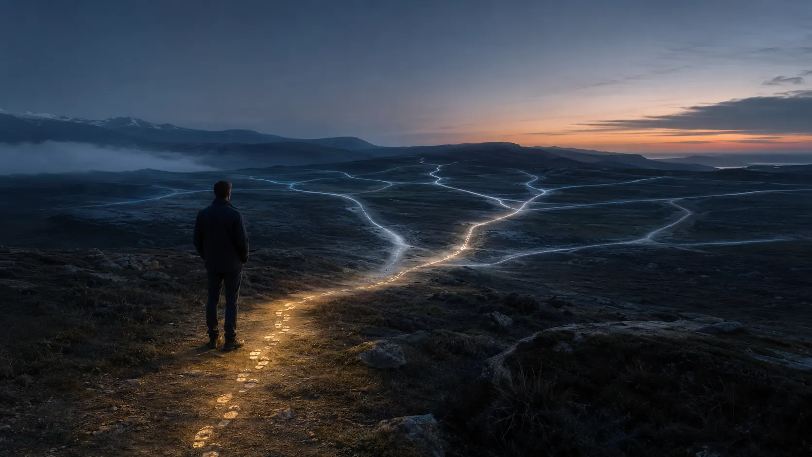 illustration IA le chemin