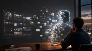 illustration IA du clone algorithmique